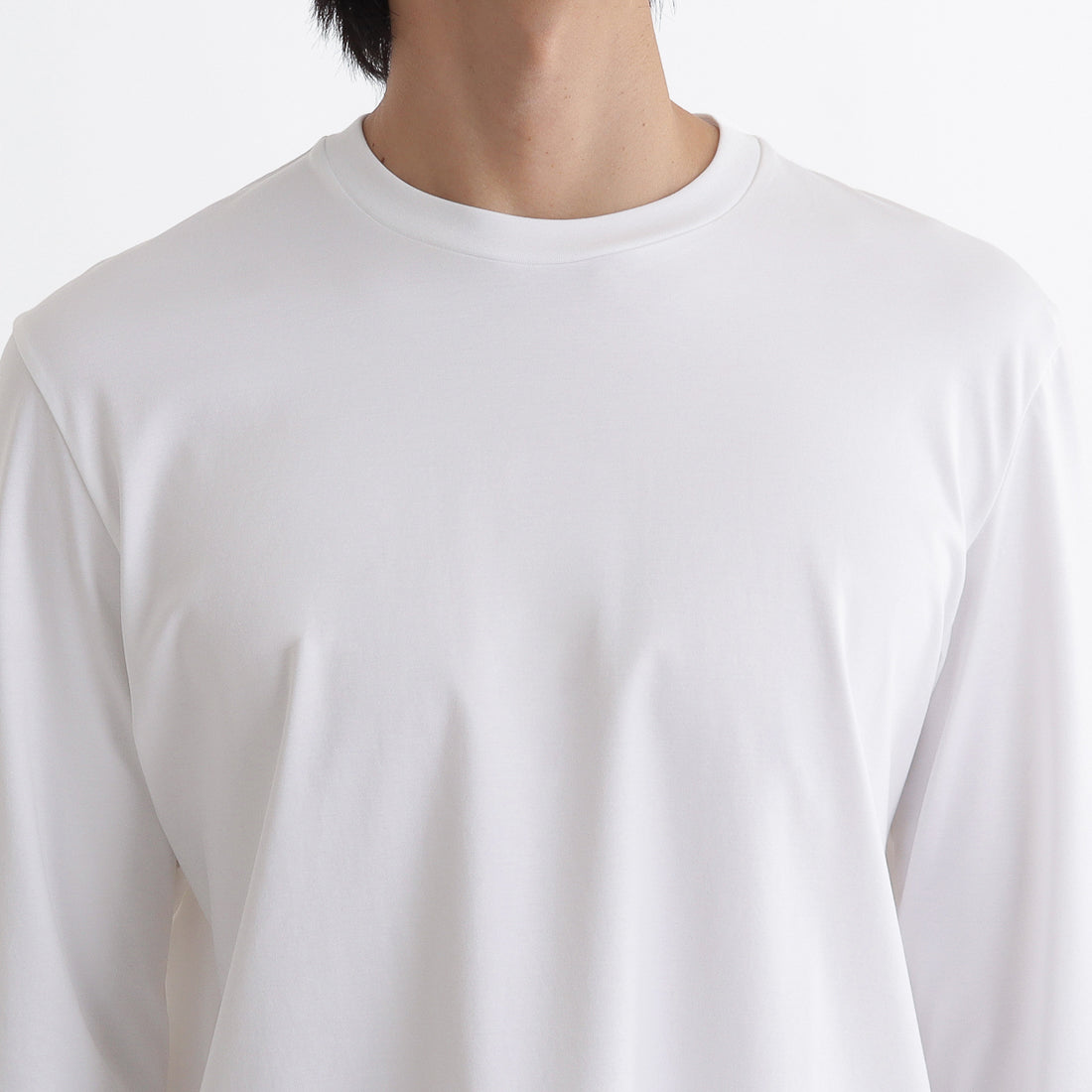 GIZA45 Long Sleeve Dress T-shirt Color: White