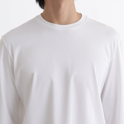 GIZA45 Long Sleeve Dress T-shirt Color: White