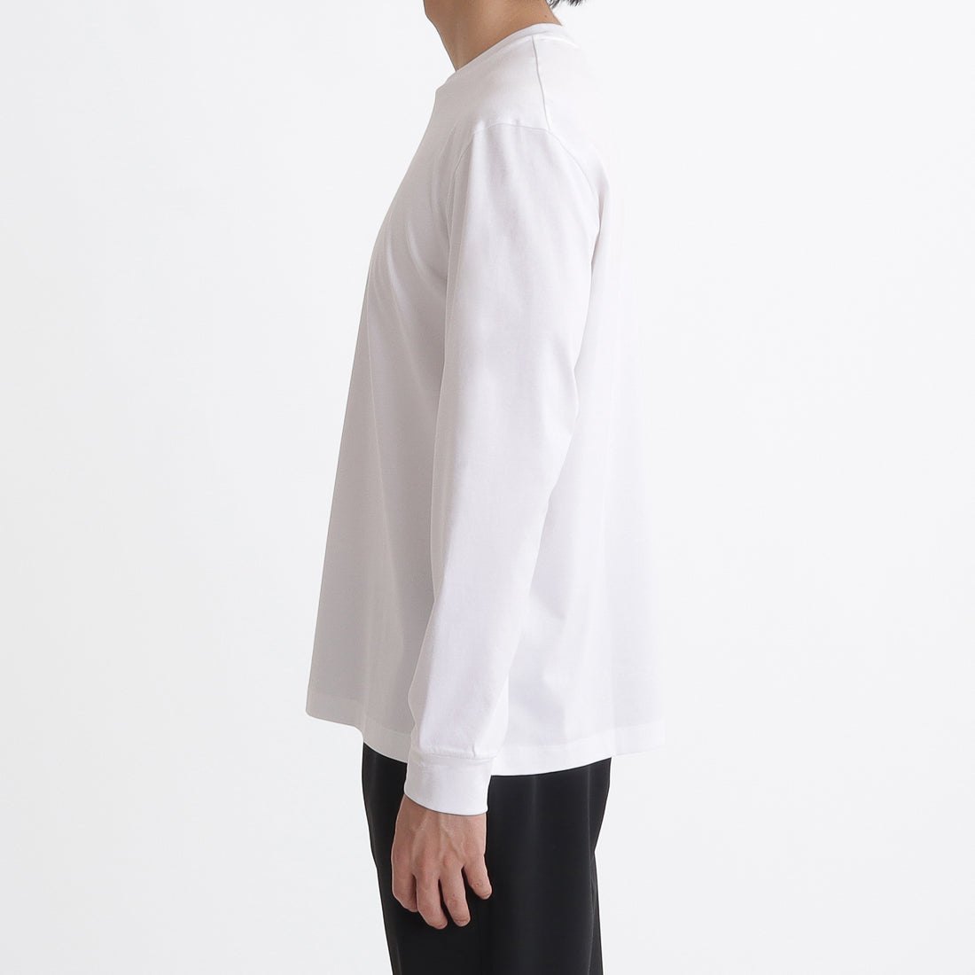 GIZA45ロングスリーブドレスTシャツ ホワイト | ＋CLOTHET ONLINE