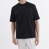 GIZA45 Mock Neck Dress T-shirt Color: Black