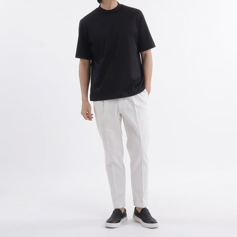 GIZA45 Mock Neck Dress T-shirt Color: Black