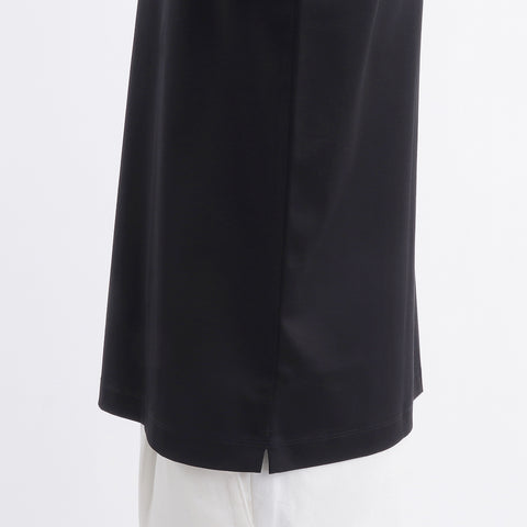 GIZA45 Mock Neck Dress T-shirt Color: Black