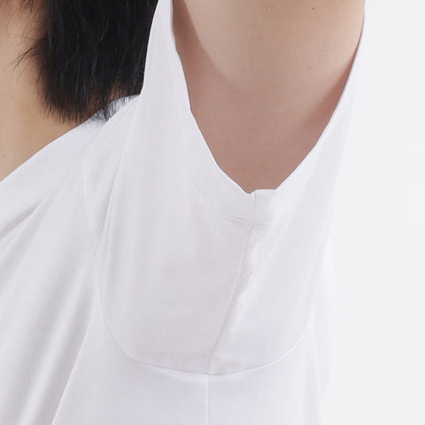 GIZA45 Mock Neck Dress T-shirt Color: White