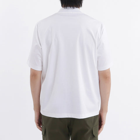 GIZA45 Mock Neck Dress T-shirt Color: White