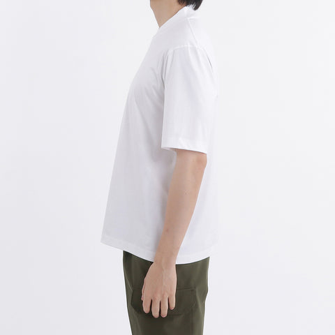 GIZA45 Mock Neck Dress T-shirt Color: White