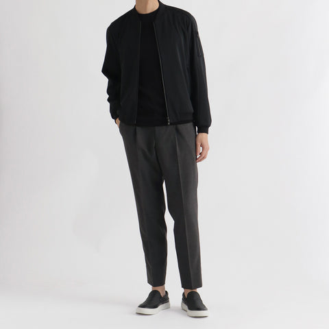 【THE LIMITED EDITION】P/W Tropical One Pleats Trousers Color: Charcoal