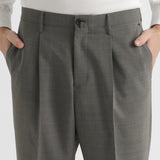 【THE LIMITED EDITION】P/W Tropical One Pleats Trousers Color: Medium Gray