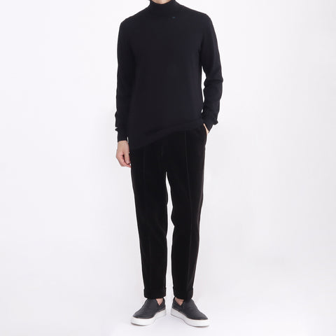 SUVIN PLATINUM Corduroy Easy Trousers Color: Black
