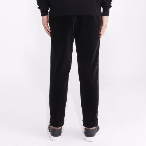 SUVIN PLATINUM Corduroy Easy Trousers Color: Black