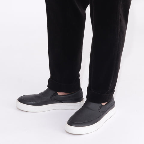 SUVIN PLATINUM Corduroy Easy Trousers Color: Black