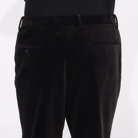 SUVIN PLATINUM Corduroy Easy Trousers Color: Black