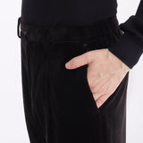 SUVIN PLATINUM Corduroy Easy Trousers Color: Black
