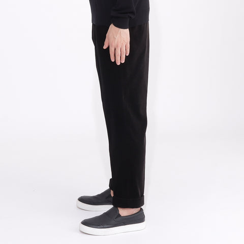 SUVIN PLATINUM Corduroy Easy Trousers Color: Black