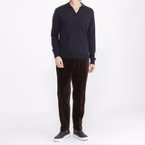 SUVIN PLATINUM Corduroy Easy Trousers Color: Brown