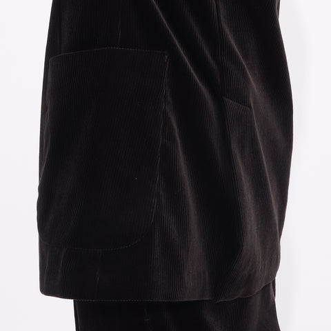 SUVIN PLATINUM Corduroy Tailored Jacket Color: Black