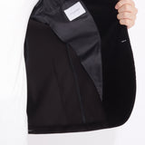 SUVIN PLATINUM Corduroy Tailored Jacket Color: Black