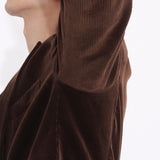 SUVIN PLATINUM Corduroy Tailored Jacket Color: Brown