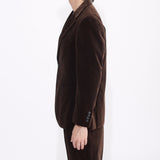 SUVIN PLATINUM Corduroy Tailored Jacket Color: Brown