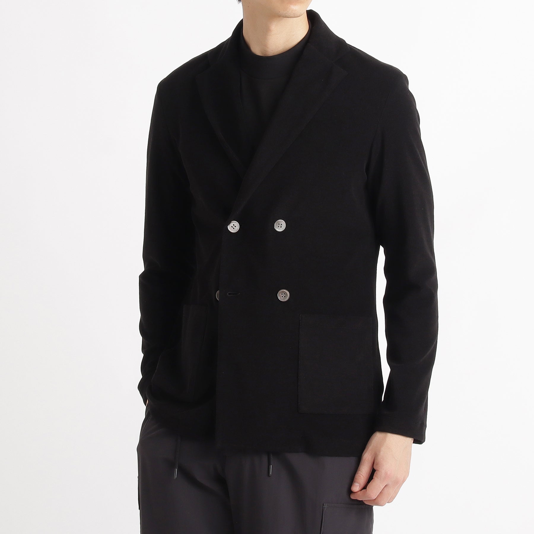 Micro Pile  Cardigan Double Jacket Color: Black