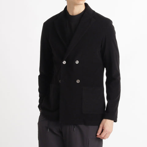 Micro Pile  Cardigan Double Jacket Color: Black