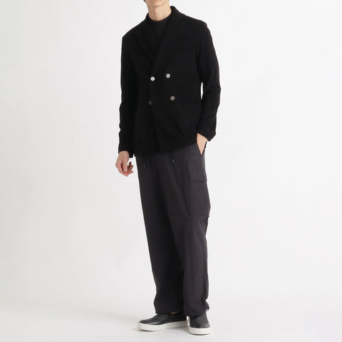 Micro Pile  Cardigan Double Jacket Color: Black