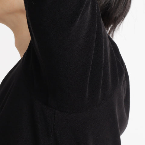 Micro Pile  Cardigan Double Jacket Color: Black