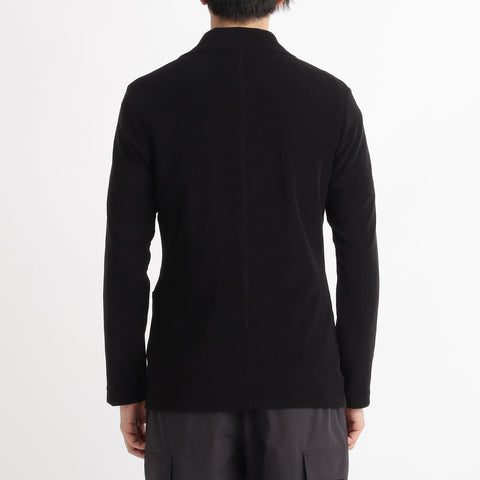 Micro Pile  Cardigan Double Jacket Color: Black