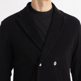 Micro Pile  Cardigan Double Jacket Color: Black