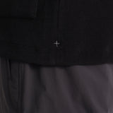Micro Pile  Cardigan Double Jacket Color: Black