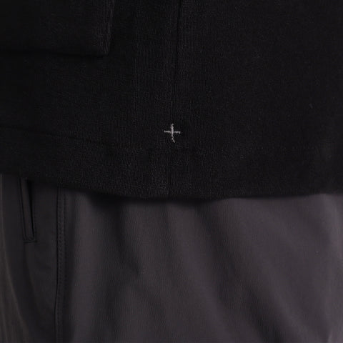 Micro Pile  Cardigan Double Jacket Color: Black