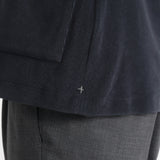 Micro Pile  Cardigan Double Jacket Color: Navy