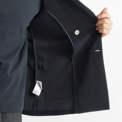 Micro Pile  Cardigan Double Jacket Color: Navy