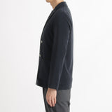 Micro Pile  Cardigan Double Jacket Color: Navy