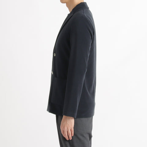 Micro Pile  Cardigan Double Jacket Color: Navy