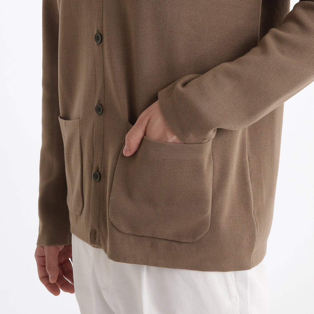 Cardigan Knit Jacket Color: Mocha