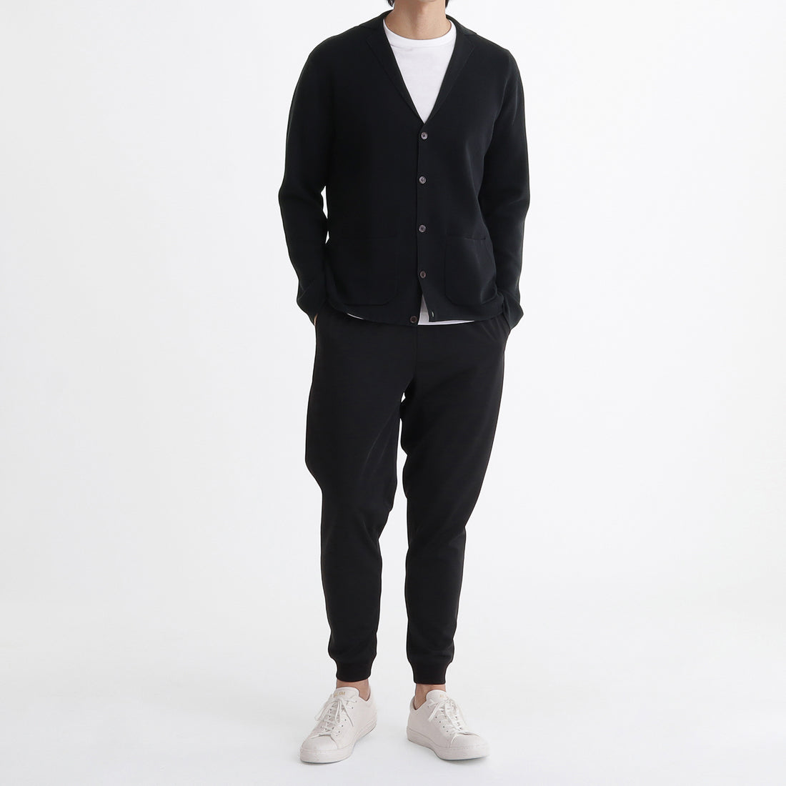 美品✨ファビアナフィリッピ　モニーレ　ニットジャケット　シルク/カシミヤ混 40 スビンプラチナム＆シルク カーディガンニットジャケット モカ ジャケット・アウター