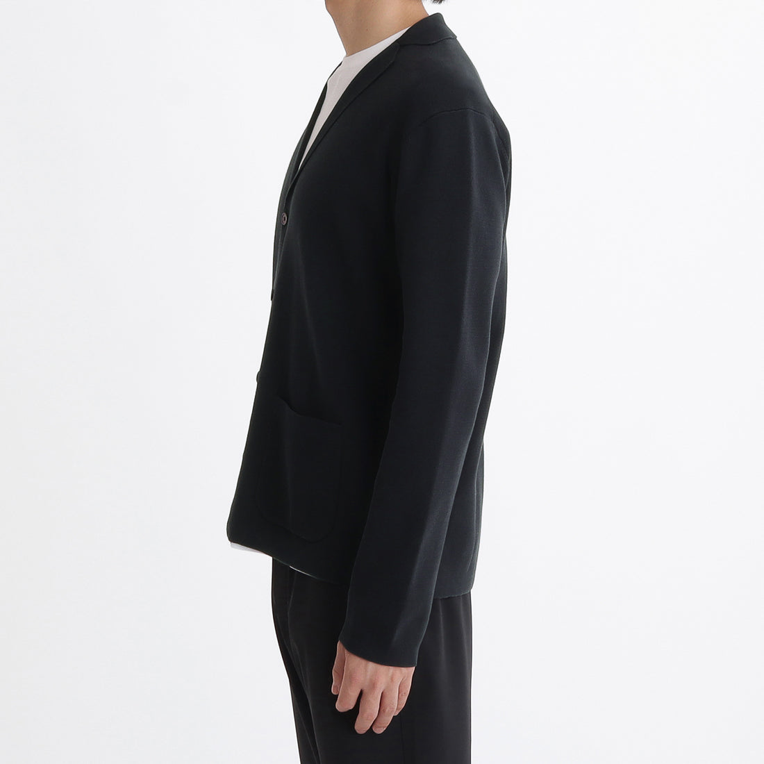 Cardigan Knit Jacket Color: Navy