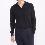 Long Sleeve Skipper Knit Color: Black