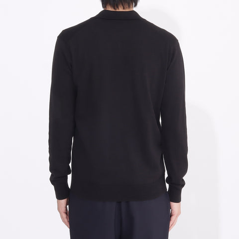 Long Sleeve Skipper Knit Color: Black