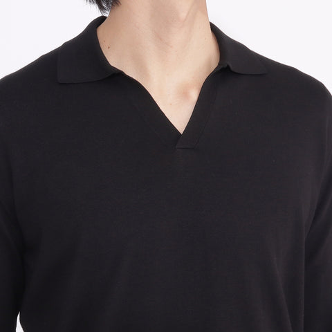 Long Sleeve Skipper Knit Color: Black