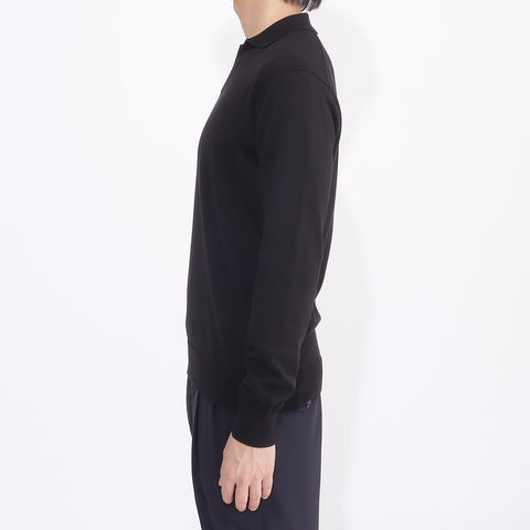 Long Sleeve Skipper Knit Color: Black