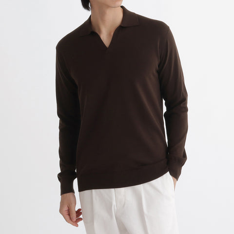 Long Sleeve Skipper Knit Color: Oak