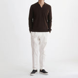 Long Sleeve Skipper Knit Color: Oak