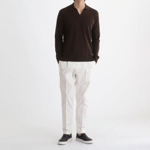 Long Sleeve Skipper Knit Color: Oak