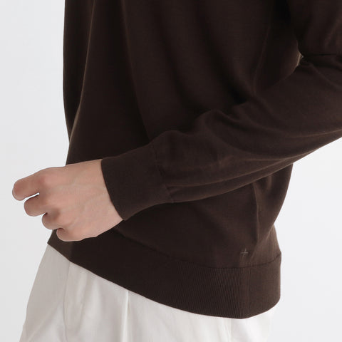Long Sleeve Skipper Knit Color: Oak