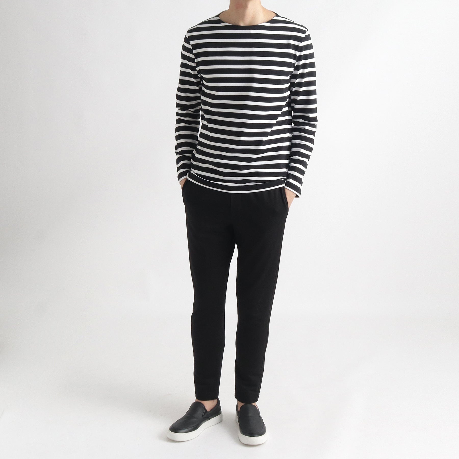 ウティ　バスクシャツ　サイズ2 ブラック ウティ バスクシャツ サイズ2 ブラック OUTIL ×genre tokyo TRICOT