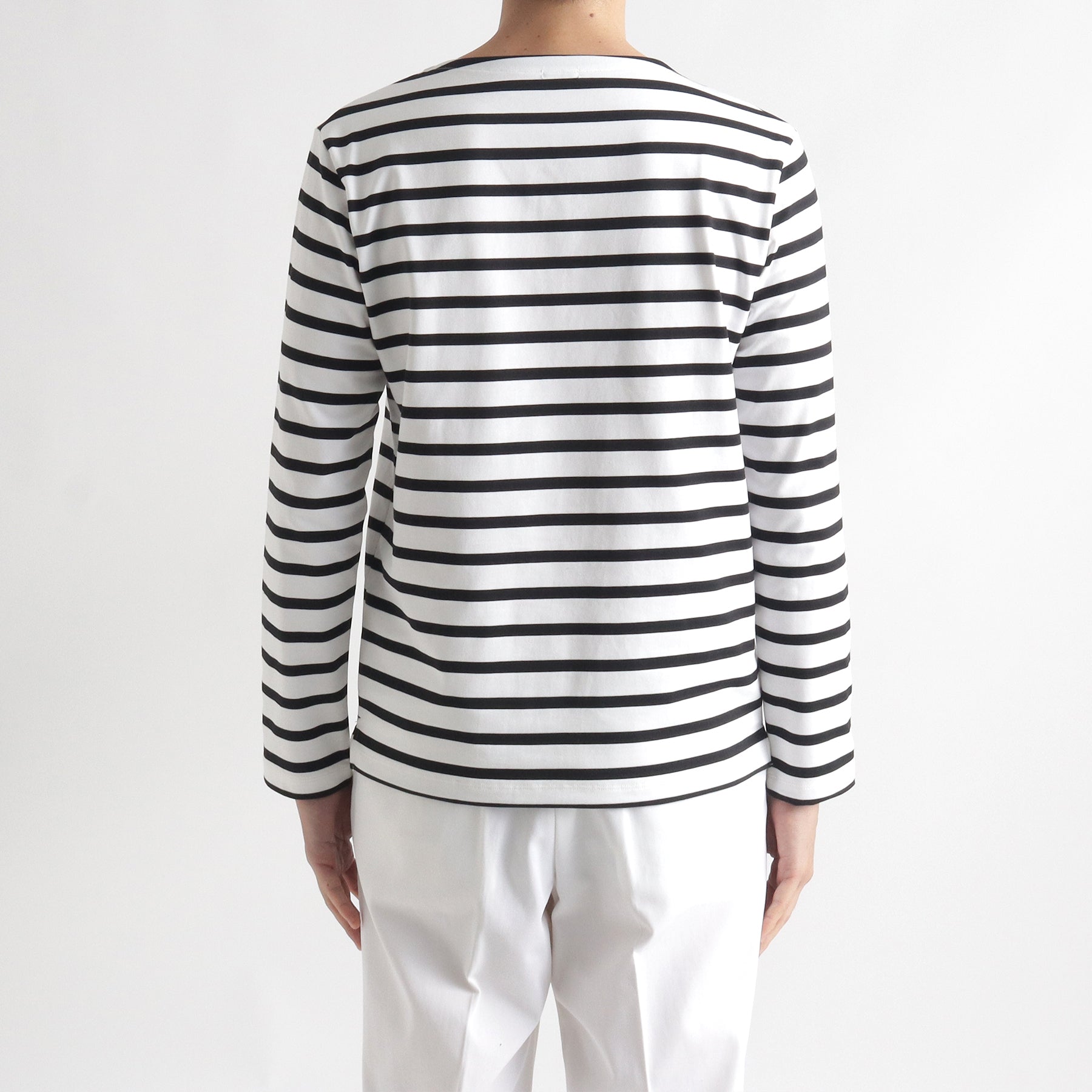 【美品】OUTIL ウティ バスクシャツ ２ 黒ボーダー メンズ 長袖 中古・古着通販】OUTIL (ウティ) ウール混 ボーダーバスクシャツ