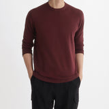 Crew Neck Knit Color: Bordeaux
