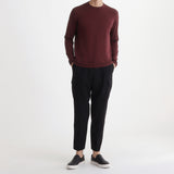 Crew Neck Knit Color: Bordeaux