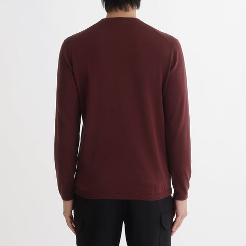 Crew Neck Knit Color: Bordeaux